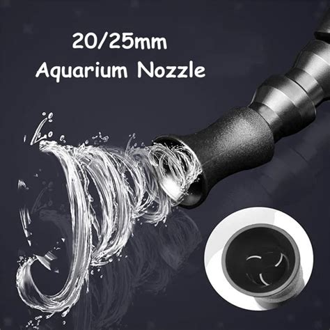 20 25mm Plastic Aquarium Fish Tank Water Outlet Nozzle Return Pipe