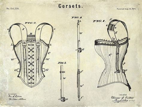 Corsets Patent 1874 By Jon Neidert Victorian Gowns Corset Patent