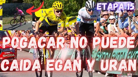 RESUMEN ETAPA 15 TOUR DE FRANCIA 2023 POGACAR NO PUEDE CON VINGEGAARD