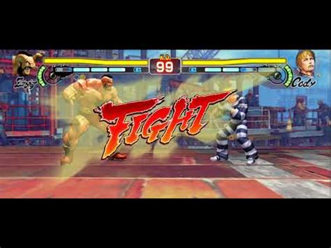 Street Fighter IV CE Mobile Version Zangief Vs Cody YouTube