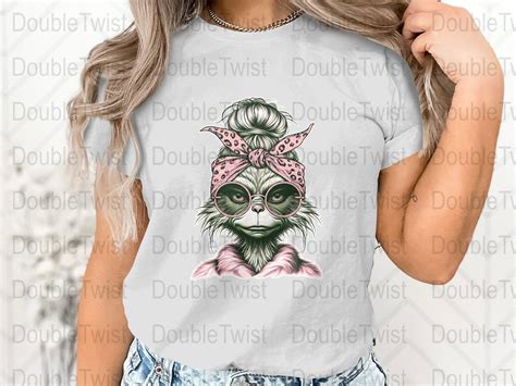 Grinch Messy Bun Png Grinchy Messy Bun Png Grinch Girl Png Grinch