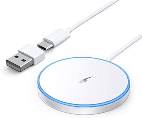 Nanami W Fast Wireless Charger Qi Charging Pad With Adapter For