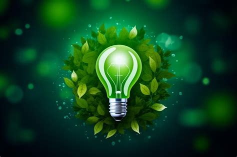 Premium Photo Green Eco Energy Concept Icon Plant Inside The Light Bulb