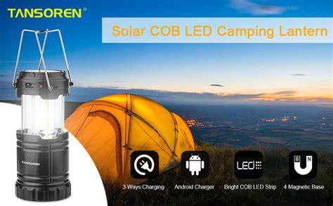 Pack Solar Usb Rechargeable Aa Power Brightest Cob Led Camping