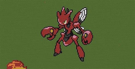 Pokemon Pixel Art: Scizor Minecraft Map