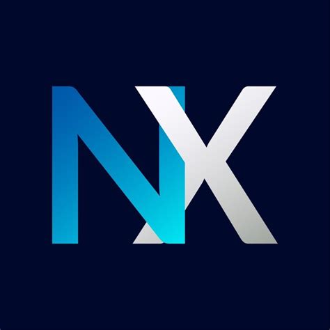 Diseño de ilustración de la plantilla del logotipo de la letra nx