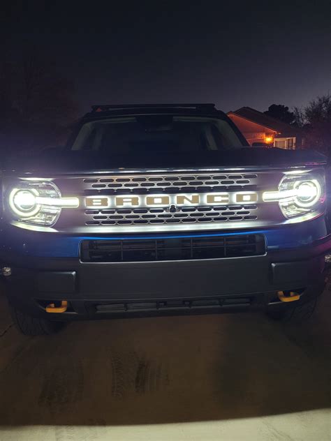 Install bronco grille LED lights | 2021+ Ford Bronco Sport Forum ...