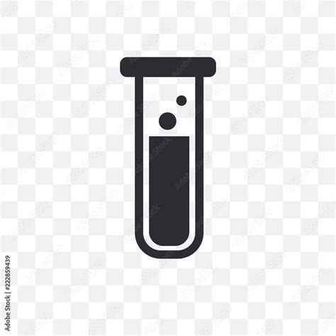 Test Tube Icon Isolated On Transparent Background Simple And Editable