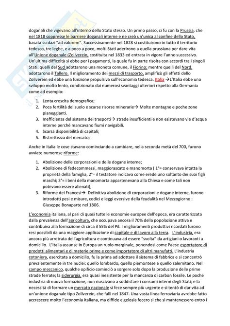 Lezioni Complete Del Corso Appunti Di Storia Economica