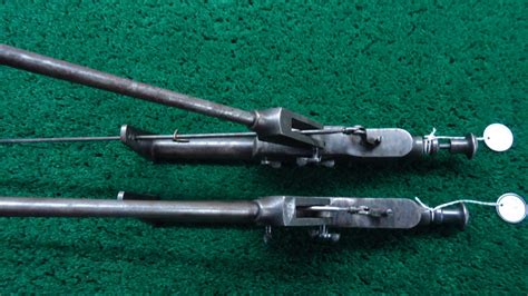 T119a And T119b Pair 12 Gauge Animal Traps A Merz Antique Firearms