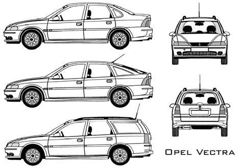 Car Opel Vectra Station The Photo Thumbnail Image Of Figure Drawing