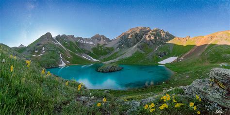 Island Lake Night Panorama (2016) | San Juan Mountains, Colorado