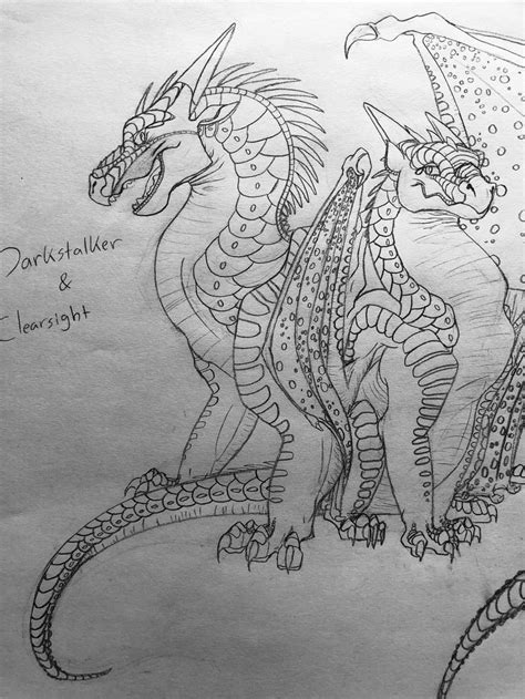 Darkstalker And Clearsight Wings Of Fire Dragons Wings Of Fire