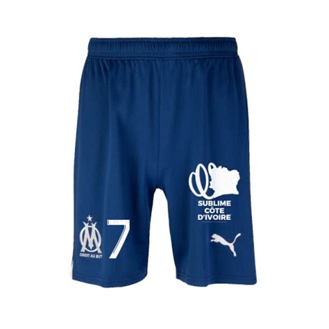 Om Ligue Exterieur Short Clauss Blue Size Xl Olympique De