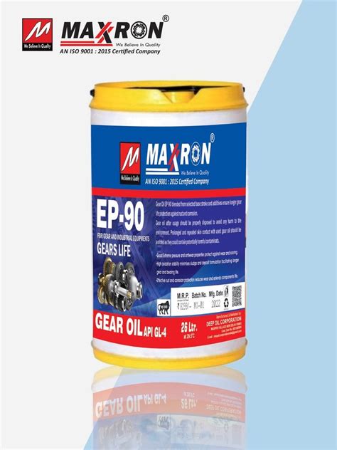 Maxxron Gear Oil Ep Packaging Size Liter Unit Pack Size