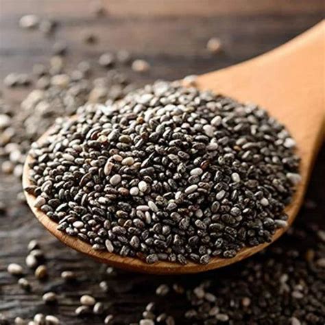 Black Natural Chia Seed For Human Consumption Packaging Size G