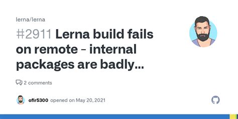 Lerna Build Fails On Remote Internal Packages Are Badly Symlinked