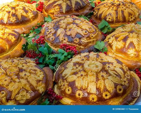 Russian Or Ukrainian Festive Bread Stock Image Image Of Delicious