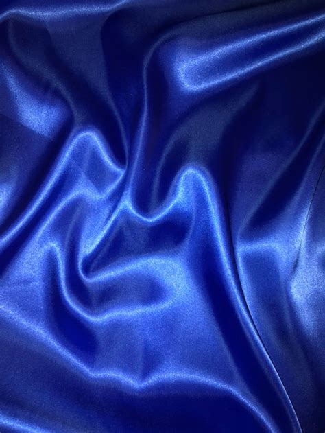 Royal Blue Silky Polyester Satin Fabric 58 Wide 147cm Etsy New Zealand