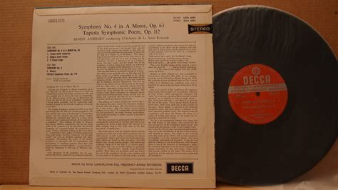 Decca Sxla Wb Ed Sibelius Symphony No Ansermet Osr Orig Aus