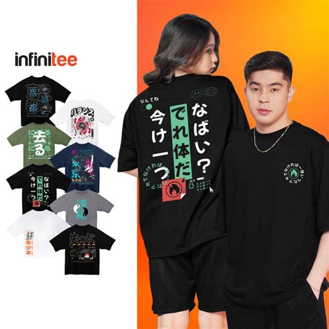 Infinitee Japanese Inspired Oversized T Shirt For Men Women Oversize