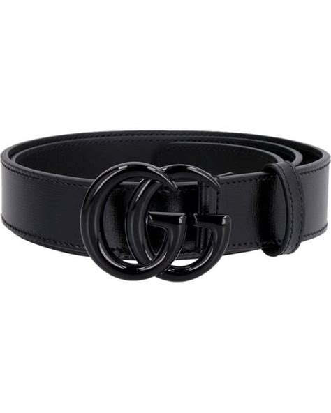 Gucci Belt With Interlocking G Buckle In Black For Men Lyst