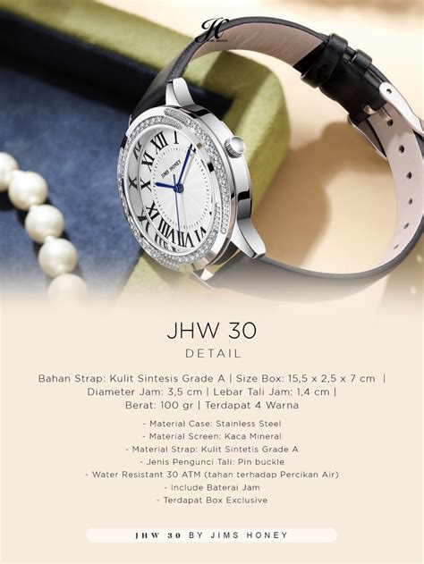 Jual Jam Tangan Wanita JHW 30 Jims Honey Realpic Cod Free Box Exclusive