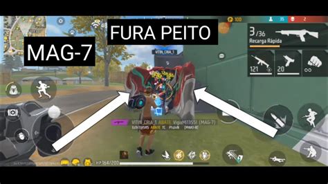 AMASSEI TODO MUNDO A MAG 7 JOGANDO FREE FIRE MODO RANQUEADA YouTube