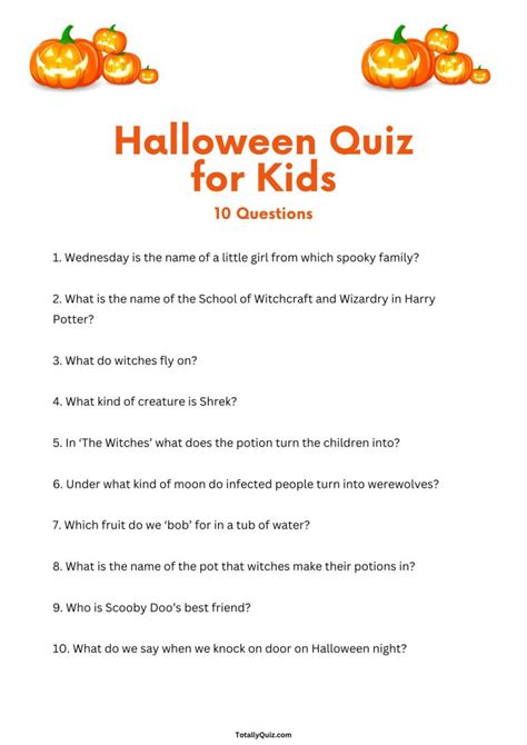 Halloween Quiz for Kids (2023)