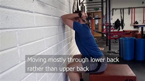 Seated Thoracic Spine Extension Wall Youtube