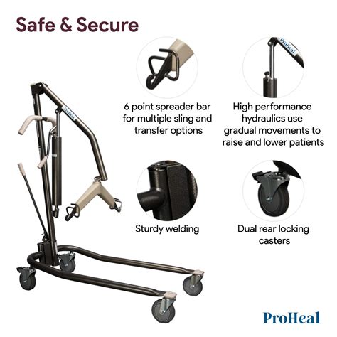 Buy Proheal Hydraulic Patient Lift Manual Full Body Lifter For