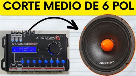 Corte Frequência Woofer Médio Grave 6 Polegadas plugue de fases