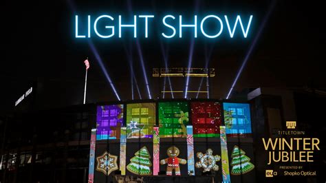 Winter Jubilee Light Show At Titletown Near Lambeau Field