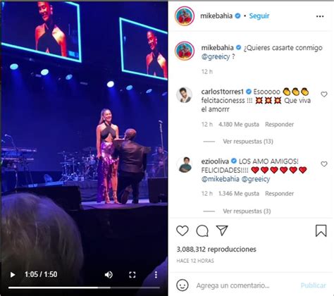 Se casan Mike Bahía le propuso matrimonio a Greeicy Rendón en pleno