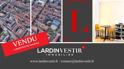 Vente Idéal investisseur Lyon 7ème rue Chevreul 3 studios pour une