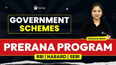 Prerana Program Important Government Schemes Rbi Nabard Sebi