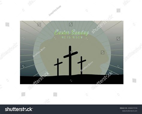 Easter Resurrection Vector Art Icons Graphics Stock Vector (Royalty ...