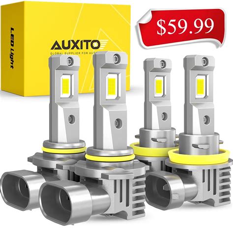 AUXITO 9005 H11 LED Headlights BulbsWireless 9005 HB3 H11 H9 H8 LED