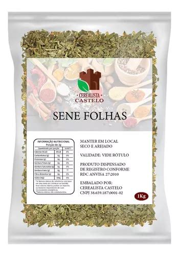 Chá Sene Folhas 1kg Qualidade Premium Cassia Angustifolia MercadoLivre