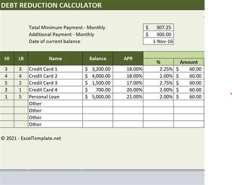 debt reduction calculator sample-47769209 – Find Word Templates