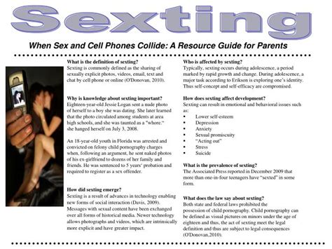 Ppt What Is The Definition Of Sexting Sexting Is Commonly Defined As