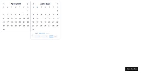 VCalendar Template - Codesandbox