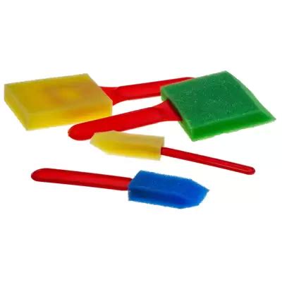 Artyom Assorted Foam Paint Brushes Pack Gompels Care Education