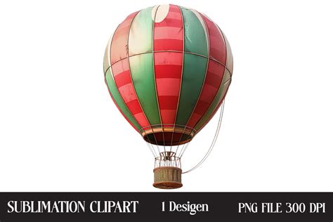 Watercolor Hot Air Balloon Clipart Graphic By Creative Design House Creative Fabrica