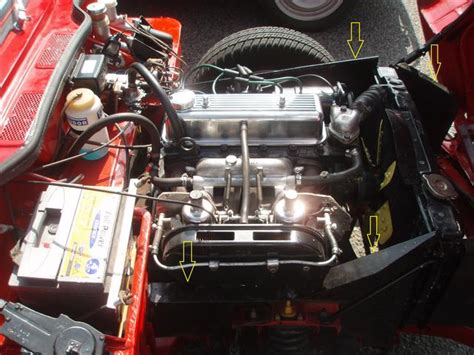 Triumph Spitfire 1500 Engine Bay