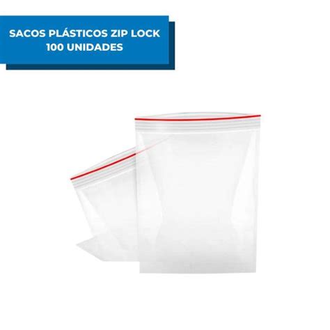 Sacos Plásticos Zip Lock nº02 06x09cm 100 Unidades Alimentos