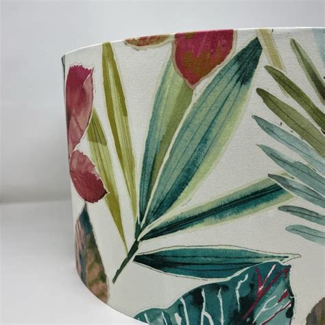 Rainforest Autumn Drum Lampshade 40cm Ceiling Pendant Fait Par Moi