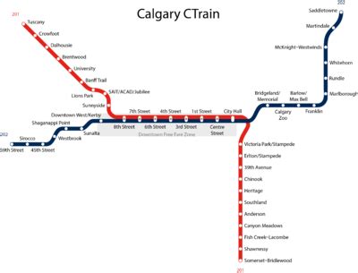 Calgary Transit Lrt Map - Map Of New Hampshire