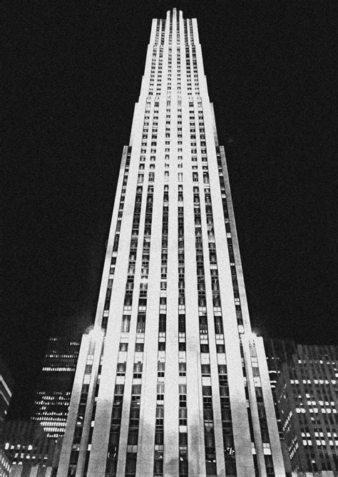 New York Skyscrapers At Night New York Editorial Photography Image