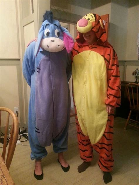 Kigurumi Onesies For Halloween Eyore And Tigger Halloween Onesie